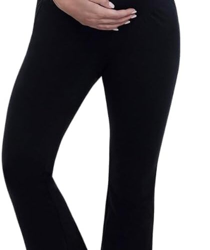 Maternity Flare Yoga Pants with Belly Panel
