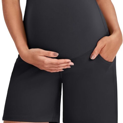 Maternity Loose-Fit Shorts with Full Belly Coverage