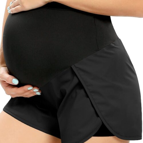 Maternity Dual-Layer Workout Shorts