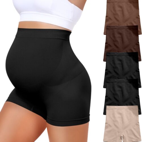 High-Waist Maternity Seamless Thong