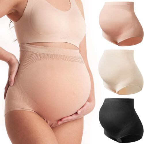 High-Waist Maternity Over-Belly Briefs