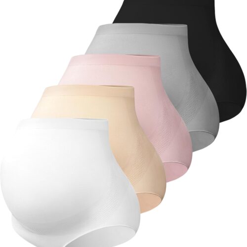 High-Waist Maternity Mesh Briefs