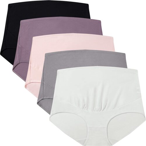 Maternity High-Waist Briefs with Adjustable Buttons