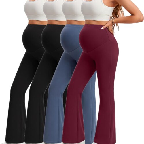 Maternity Flare Yoga Pants with High Waist