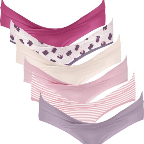 Maternity Crossover Low-Rise Bikini Panties