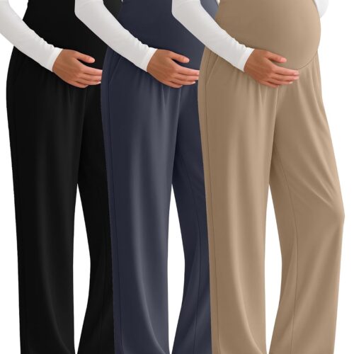 Maternity Lounge Yoga Pants with Adjustable Waistband