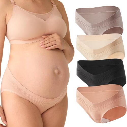 Low-Rise Maternity Mesh Back Panties
