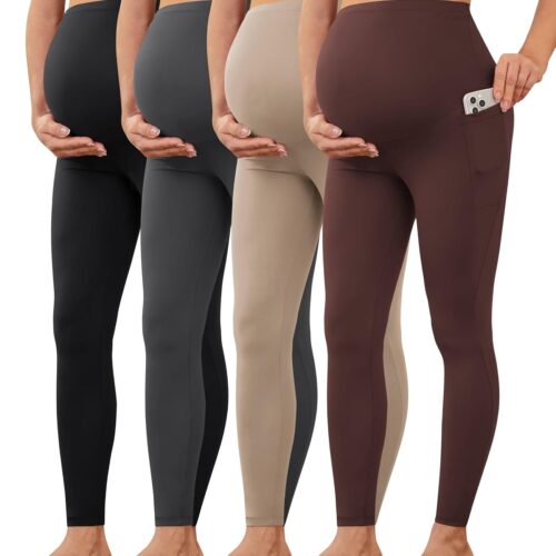 Maternity Yoga Leggings with Functional Pockets