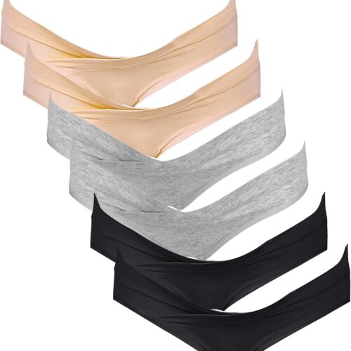 Maternity Crossover Low-Rise Bikini Panties