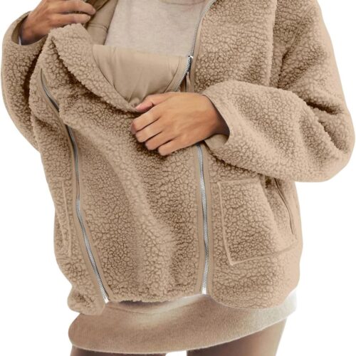 Maternity Fleece Sherpa Jacket
