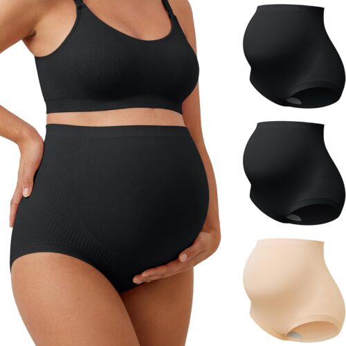 High-Waist Maternity Over-Belly Modal Briefs