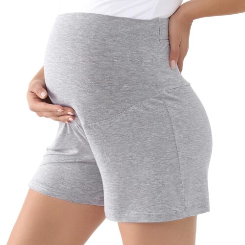 Maternity Viscose Lounge Shorts with Belly Band